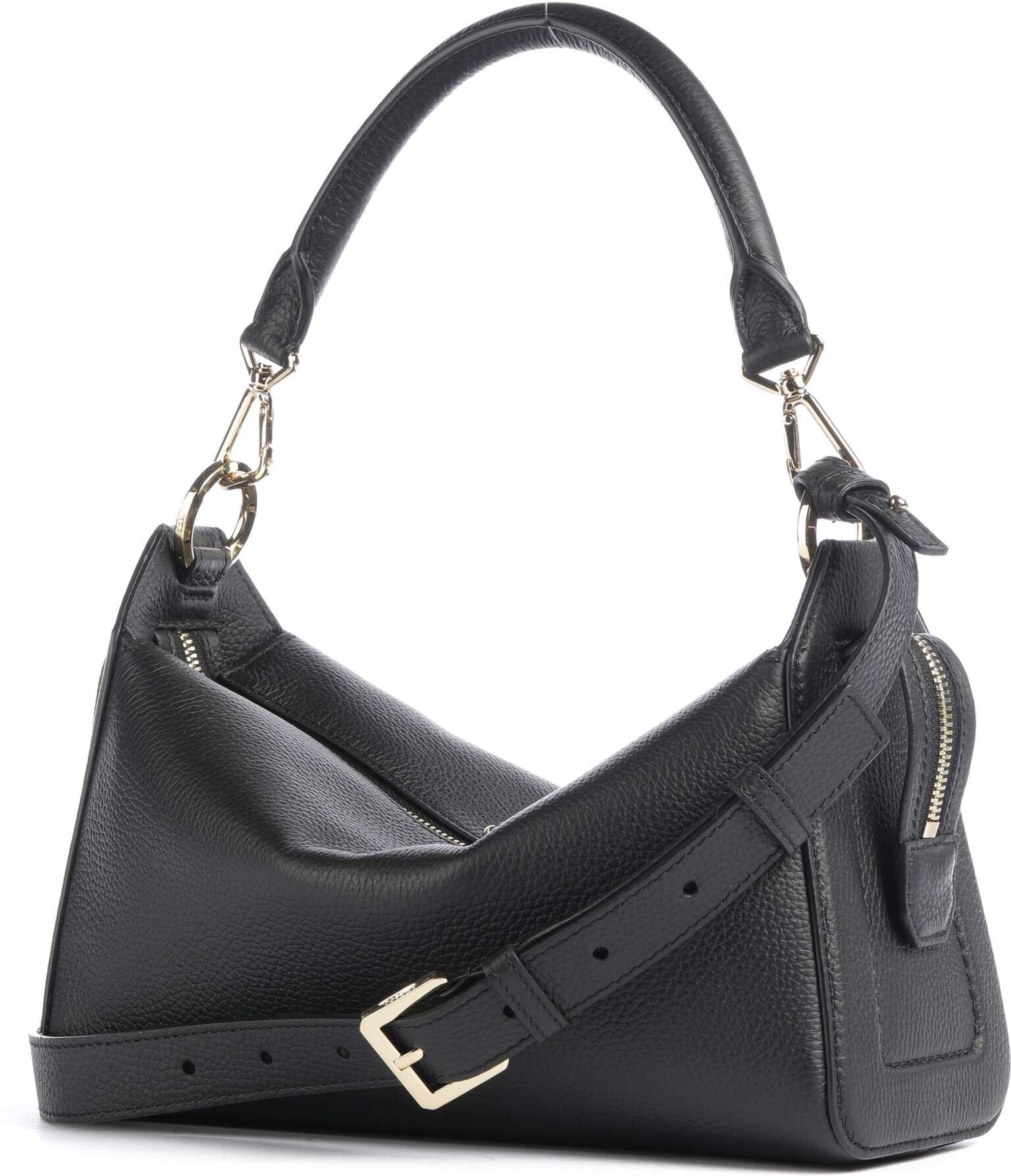 Lancel Louison M Schultertasche aus Leder, schwarz