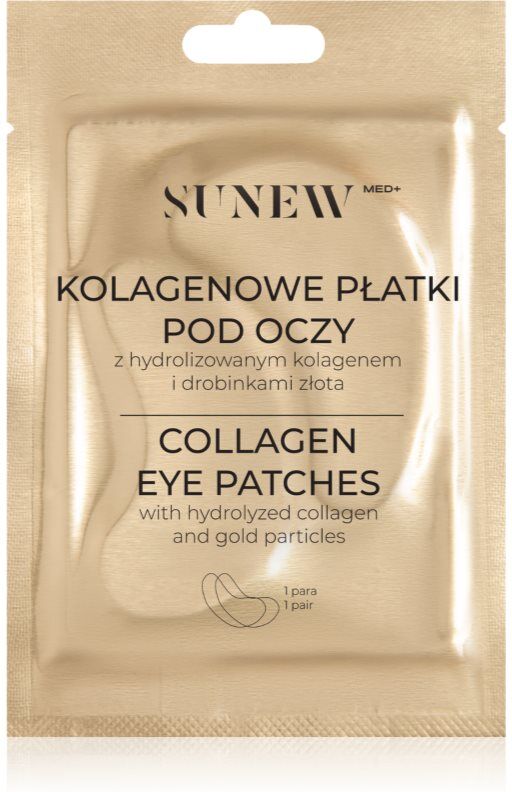 SUNEWMED+ Brightening Collagen Eye Patches collagen under eye patches with hydrolyzed collagen and gold particles 2 pc