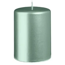 Kopschitz Kerzen Stumpenkerzen Metallic Matt Candy Green 100 x Ø 70 mm, 6 Stück