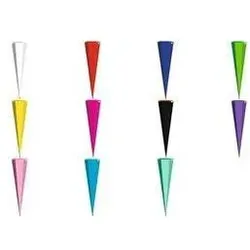 Roth, Schultüte, Schultüten-Rohling ohne Verschluss, 850 mm, schwarz eckig, mit stabiler ROTH-Spitze (85 cm, 1x)