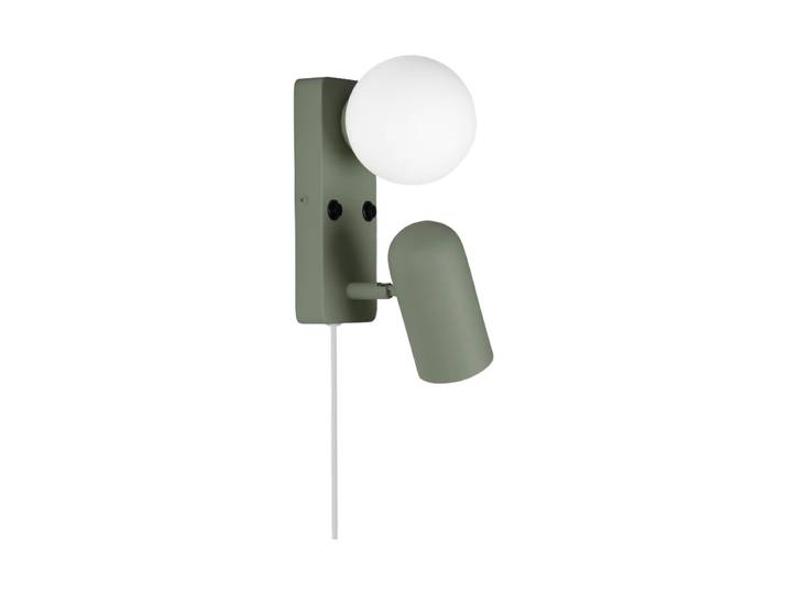 Design Wandlampe „Doppio“ Moosgrün Globen Lighting