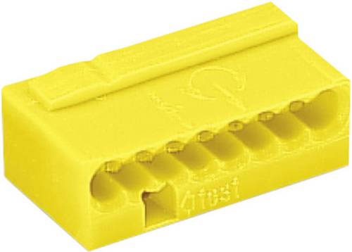 WAGO Dosenklemme starr: -0.8mm² Polzahl: 8 Gelb