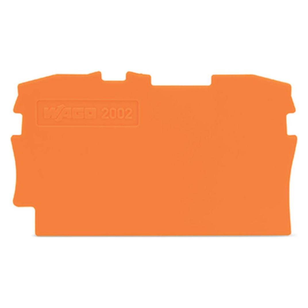 Wago TOPJOB S Abschluss- und Zwischenplatte 0,8mm dick, Orange, 2002-1292 (2002-1292)