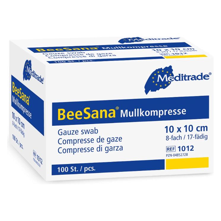 Meditrade Gazekompresse ohne RX 8-fach unsteril (232501012)