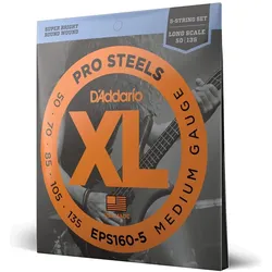 D'Addario Eps160-5 (5x, E-Bass, 0.14"), Saiten
