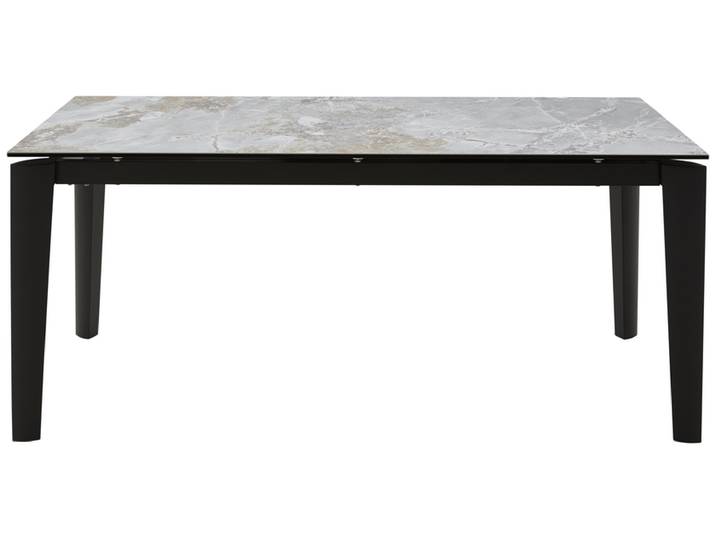 Esstisch TABULAR 180(240) x 90 cm anthrazit/grau-braun