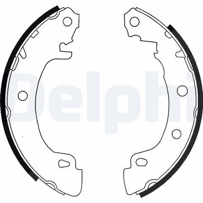 Delphi Bremsbackensatz [Hersteller-Nr. LS1724] für Renault