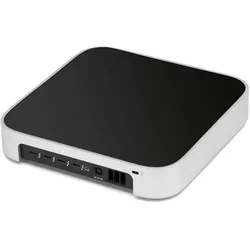 OWC miniStack STX Stapelbares Leergehäuse mit Thunderbolt Hu (2.5", 3.5"), Festplattengehäuse, Schwarz, Silber