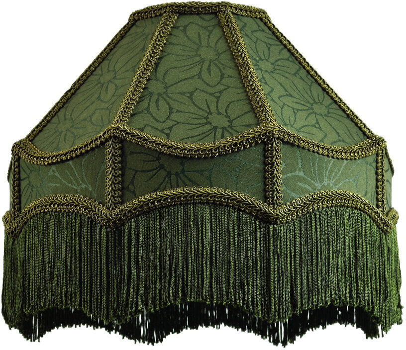 Lark Manor 19cm H Cotton Blend Empire Pendant Shade ( Screw On ) in Green Green 19cm H X 30cm W X 30cm D