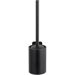 WENKO WC-Garnitur Porto Edelstahl Schwarz