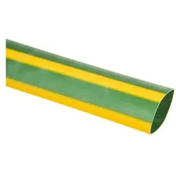 RS PRO, Schrumpfschlauch, Schrumpfschlauch 2:1 25,4mm gelb/grün