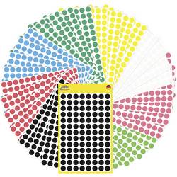 Avery-Zweckform 59994 Etiketten Ø 8 mm Papier Rot, Grün, Gelb, Schwarz, Blau, Weiß, Neonrot, Neongrün 1 Set Markierungspunkte Etiketten