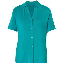 Tchibo - Blusenshirt mit Knopfleiste - Damen - Gr. XXL - blau