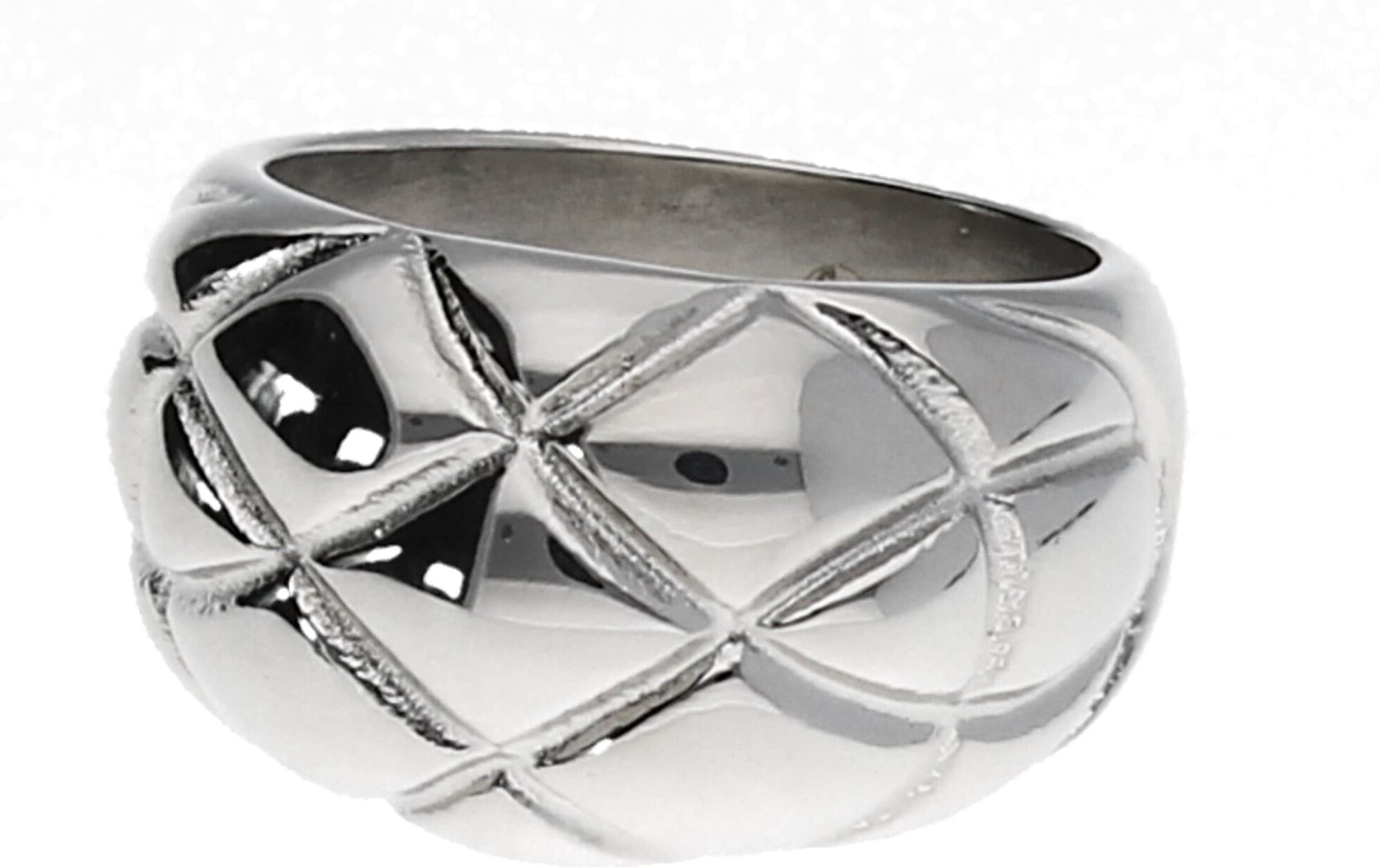 Fingerring JACQUES CHARREL "topmodern mit struckturierter Oberfläche, Edelstahl" Gr. 56, silber, Fingerringe, Damen, 56, Edelstahl, Fingerring