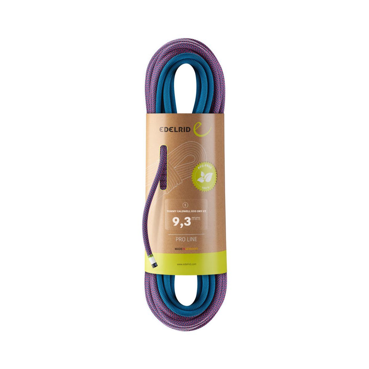 Edelrid Tommy Caldwell Eco Dry CT 9,3mm pink-turquoise (061) 60 M 713170600610