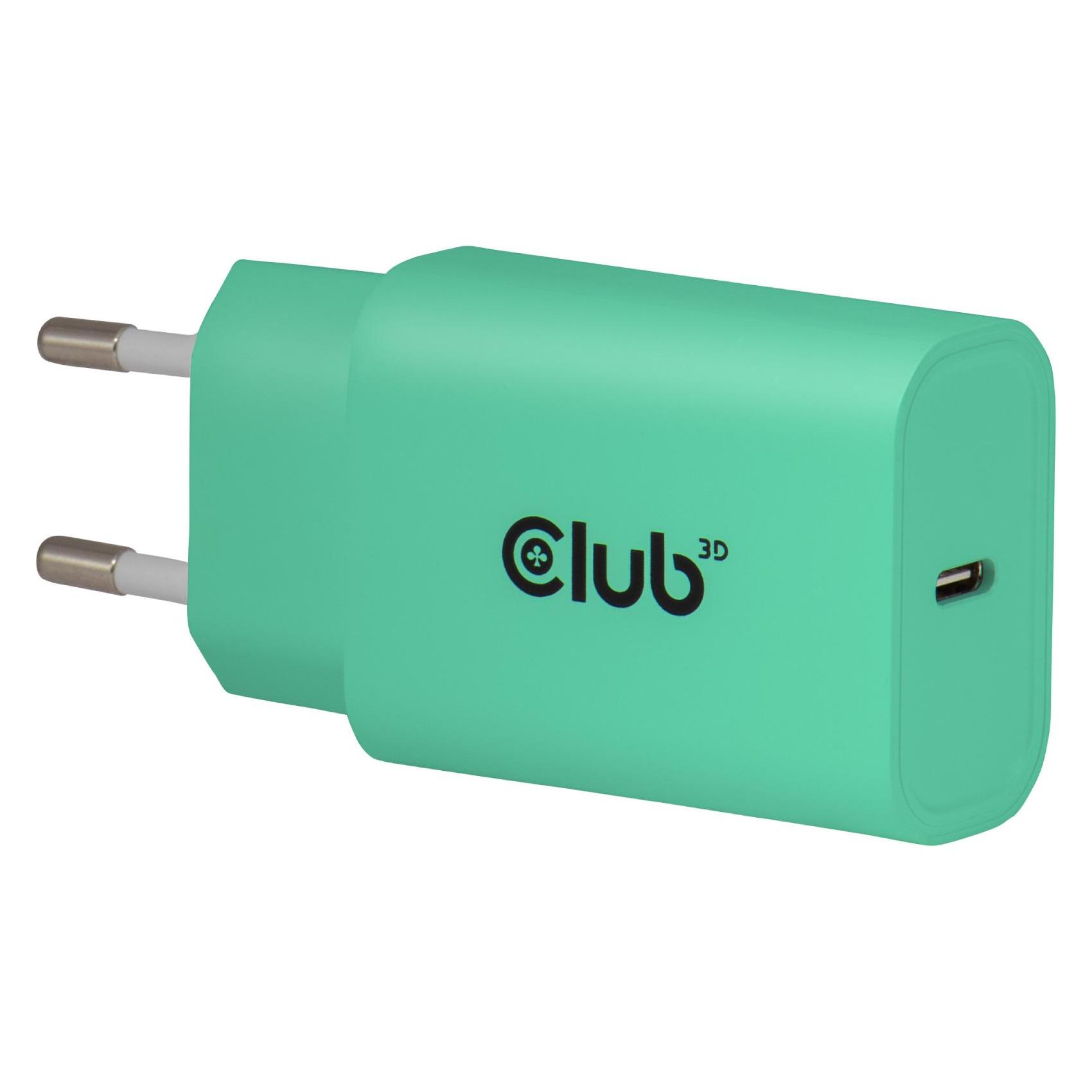 Club 3D Club3D Lifestyle Ladegerät USB-C 30Watt, 2Stk grün retail (30 W, 1 Port) (CAC-3024)