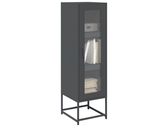 vidaXL Highboard, Highboard Anthrazit 36x39x123 cm Kaltgewalzter Stahl