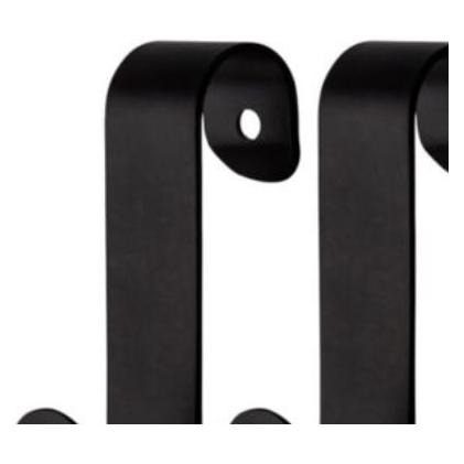 TVS Kroge Ø19 mm SORT - Kroge til håndklaederadiator, Ø19 mm (K19SORT)