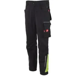 Magni, Arbeitshose, H-Cargohose Performance schwarz/lime Gr. 52 FORTIS (52)