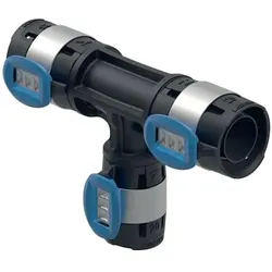 Geberit, Rohrverbindungstechnik, FlowFit T-Stück reduziert: Werkstoff=PPSU, d=25mm, d1=16mm, d2=16mm (T-Verbindung)