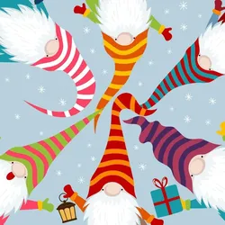 Duni 240x PAPER + DESIGN Tissue-Serviette 33 x 33 cm Nordic Santas 3-lagig