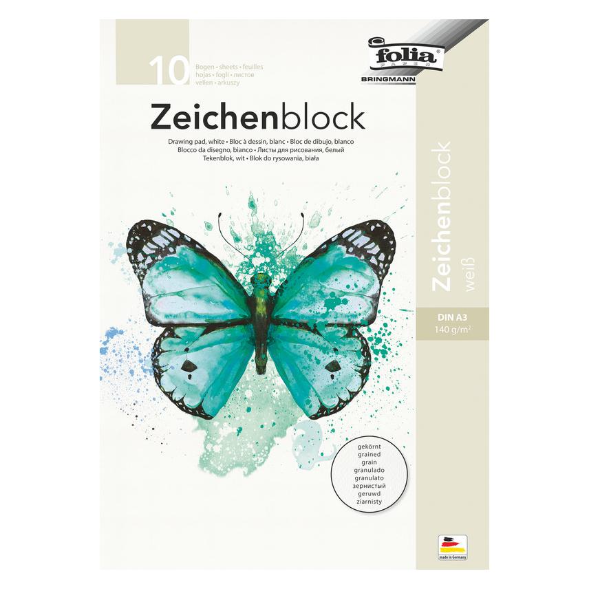 Folia Zeichenpapier Block gekörnt (A3) (8202_001)