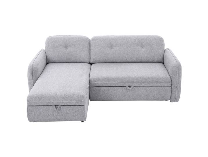 Carryhome Ecksofa, Hellgrau, Kunststoff, 2-Sitzer, seitenverkehrt montierbar, L-Form, 221x154 cm, Armlehnen seitenverkehrt montierbar, Wohnzimmer, Sofas & Couches, Wohnlandschaften, Ecksofas