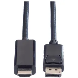 Value DisplayPort — HDMI (Typ A) (2 m), Videokabel, Schwarz