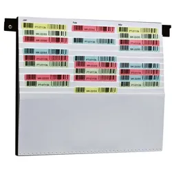 EICHNER Beleg-Planungtafel für DIN A4/A5 (50 x 44 cm) 11 Fächer silber