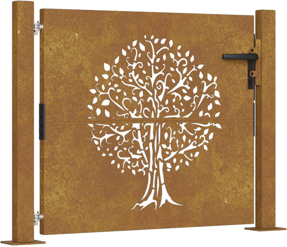 Ophelia & Co. Quasqueton Gate Fencing Brown 105" H x 105" W x 1.6" D