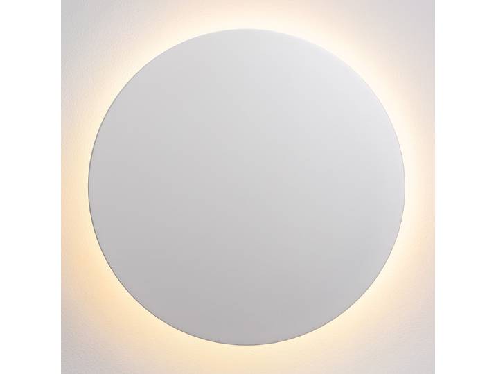 LED-Wandleuchte Ø 30cm Weiß/Weiß