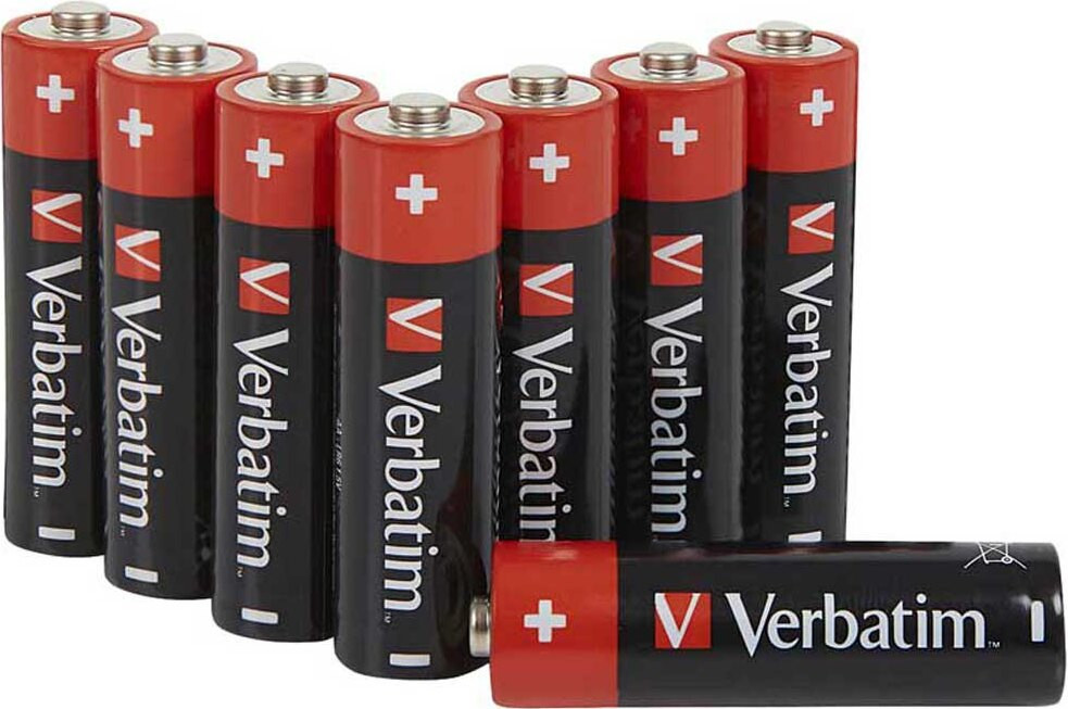 Verbatim Alkaline Batterijen Mignon AA LR6 49503 (1x8 stuks)