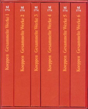 Wolfgang Koeppen - Gesammelte Werke in sechs Bänden in den suhrkamp taschenbüchern: Bd. 1: Eine unglückliche Liebe. Die Mauer schwankt. Bd. 2: Tauben im Gras. Das ... Essays und Rezensionen (suhrkamp taschenbuch) - Preis vom 09.10.2026 07:28:09 h
