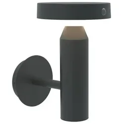Diebold, Gartenbeleuchtung, Solar-Wandleuchte mit PIR,Gun Grey (400 lm, IP44)
