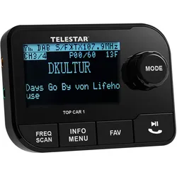 Telestar Top Car 1 (Stabantenne, DAB/ DAB+, UKW / MW / LW), SAT Spiegel + SAT Antennen, Schwarz