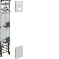 Hager Komplettfeld, univers Z, 1350 mm, 2 Zählerplätze, 1-feldig, Ausführung Hes