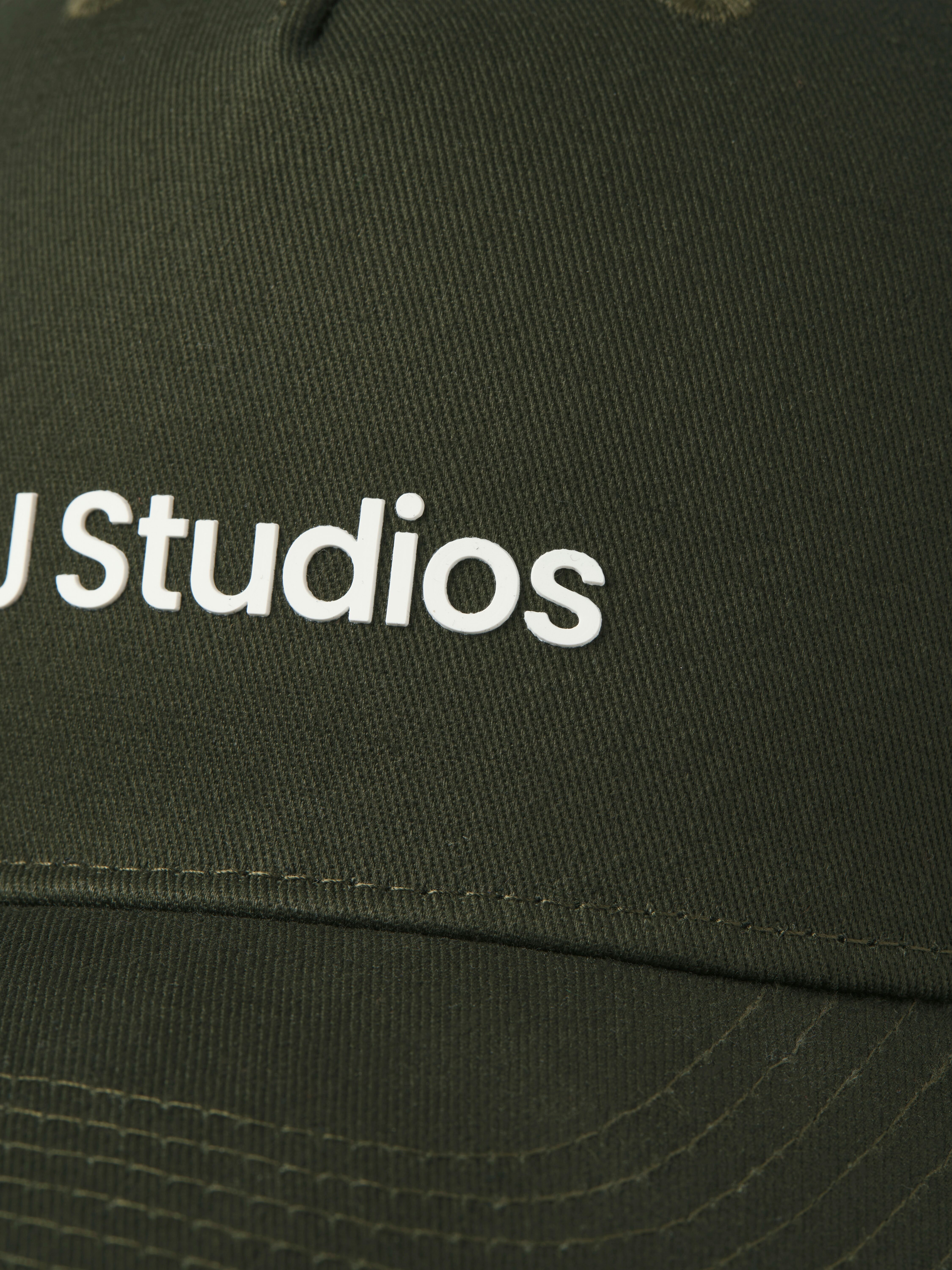 Baseball Cap JACK & JONES "JACBASE SOHO CAP LN", Herren, bunt (duffel bag), Baumwolle, unifarben, Caps Baseball Cap, mit Logostickerei duffel bag Einheitsgröße