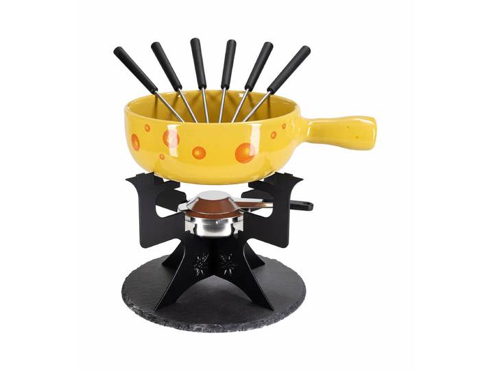 Nouvel Mini Fondue Bar Edelweiss Käsefondue Set 11-tlg