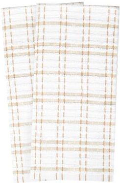 John Ritz Ritz Royale Collection, Oversized Kitchen Towel Set, 2-Pack, Checked