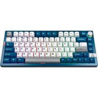 MK PRO 75, Gaming-Tastatur blau/weiß, DE-Layout, Gateron G Pro 3.0 Brown