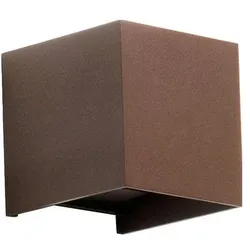 Fabas Luce, Gartenbeleuchtung, LEDWandleuche IP54 corten 12W (724 lm, IP54)