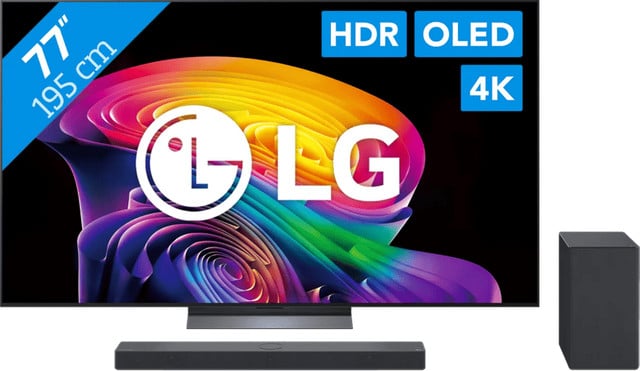 LG OLED 77 inch C6 (2026) met LG DSC9S