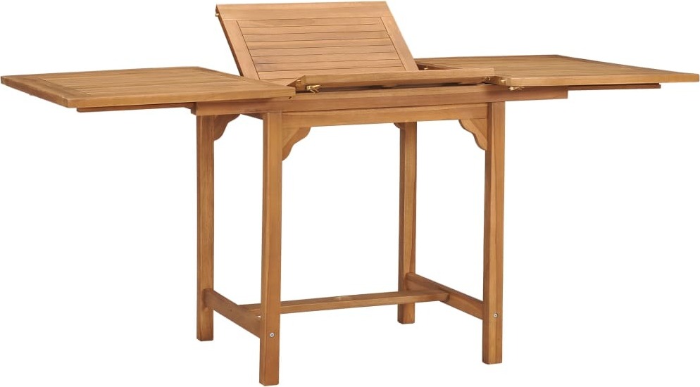 The Living Store Ausziehbarer Gartentisch (110-160)×80×75 cm Massivholz Teak