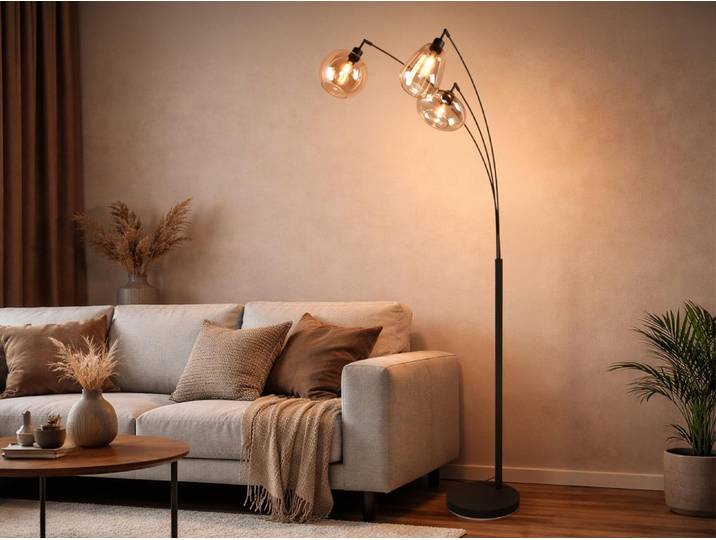 Trio - Stehlampe LUMINA - Schwarz - 0x0x200 cm