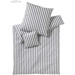 Elegante Perkal Bettwäsche »Lido« Silber 7022-19 Kissen 40x80 cm