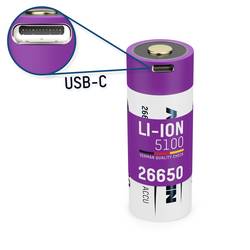 Ansmann 26650 USB-C USB-C® Akku 26650 Li-Ion 3.6 V 5100 mAh 1 St. 1307-0012