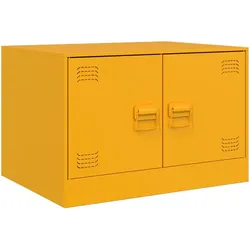 vidaXL Couchtisch Senfgelb 67x50x44 cm Stahl