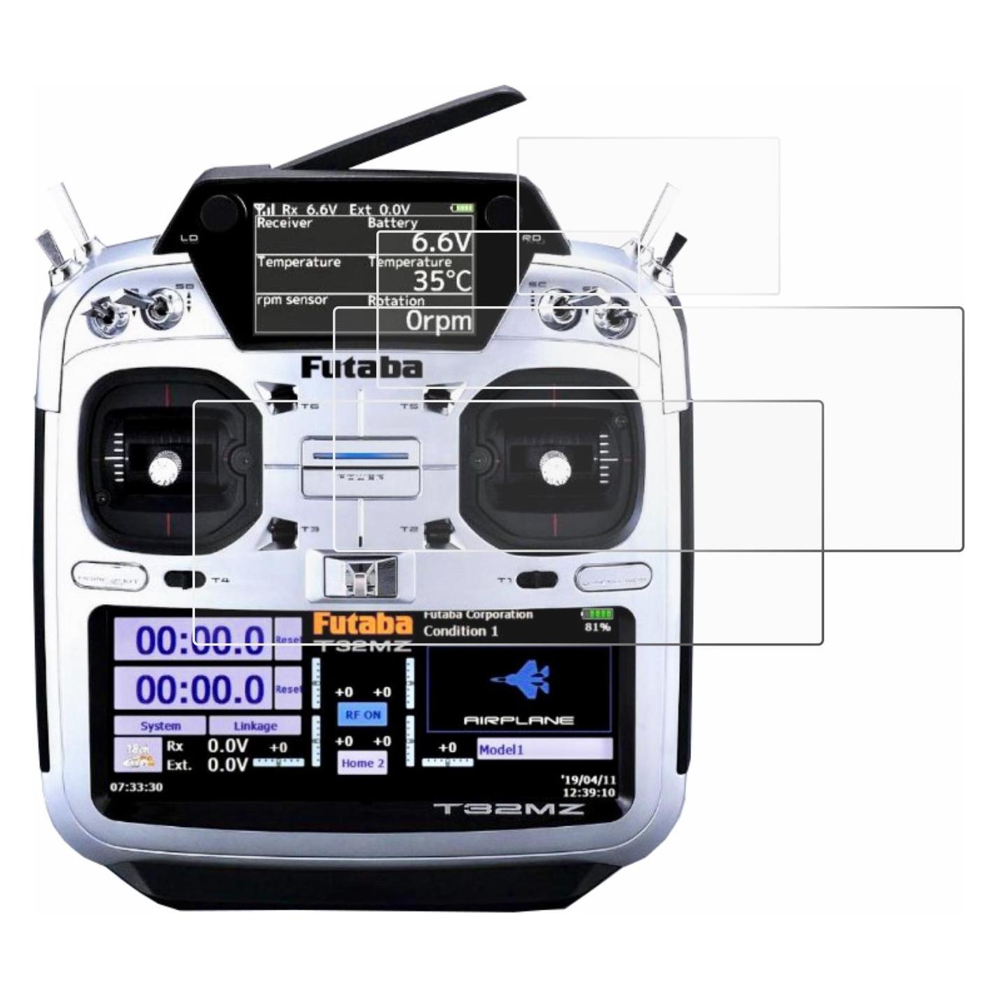 ScreenLeaf Schutzfolie für Robbe Futaba T32MZ Displayschutz Display Schutz Folie Klar Transparent (6136744)