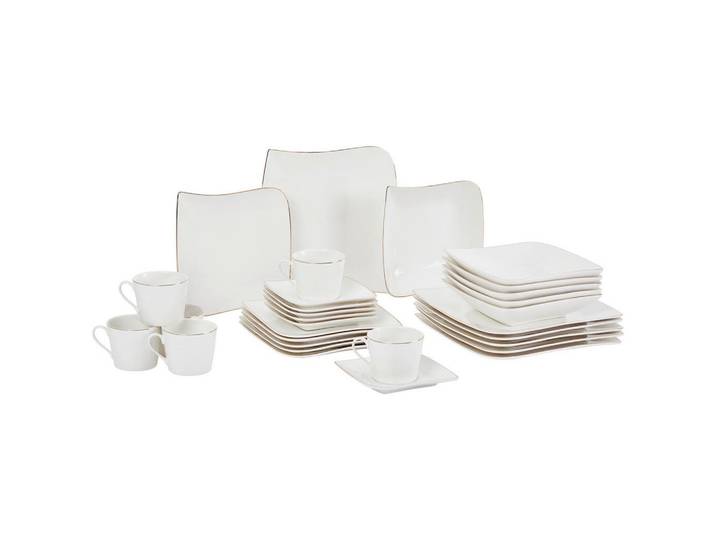 Kombiservice Levinia Porzellan 6 Personen Geschirr Set