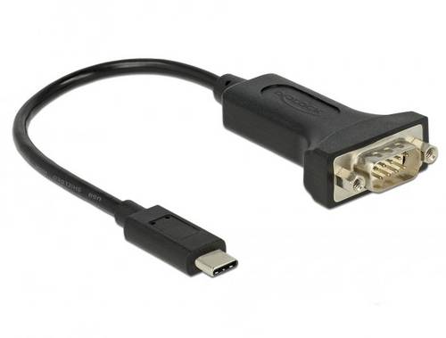 Delock USB 2.0 Adapter [1x USB-C Stecker - 1x RS232-Stecker] 63908 0.15m
